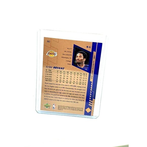 Kobe Bryant Basketball Card #80 Los Angeles Lakers 1999-2000 NBA Upper Decl - Picture 5 of 7